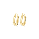 Puffy Rectangular Earrings