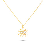 Diamond Evil Eye Pendant