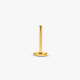 Diamond Crescent Flat Back Stud