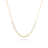 Diamond Half Tennis Necklace