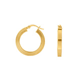 Ribbed Flat Hoops 25MM