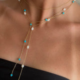 Turquoise Lariat Necklace