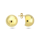 Button Dôme Stud Earrings
