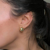 Button Dôme Stud Earrings