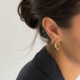 Ribbed Flat Hoops 25MM
