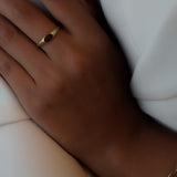 Thin Oval Signet Ring