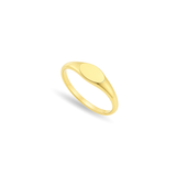Thin Oval Signet Ring