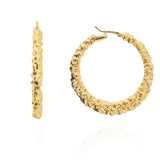 Bold Hammered Hoops