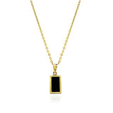 Tiny Black Onyx Pendant