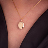 Oval Locket Necklace