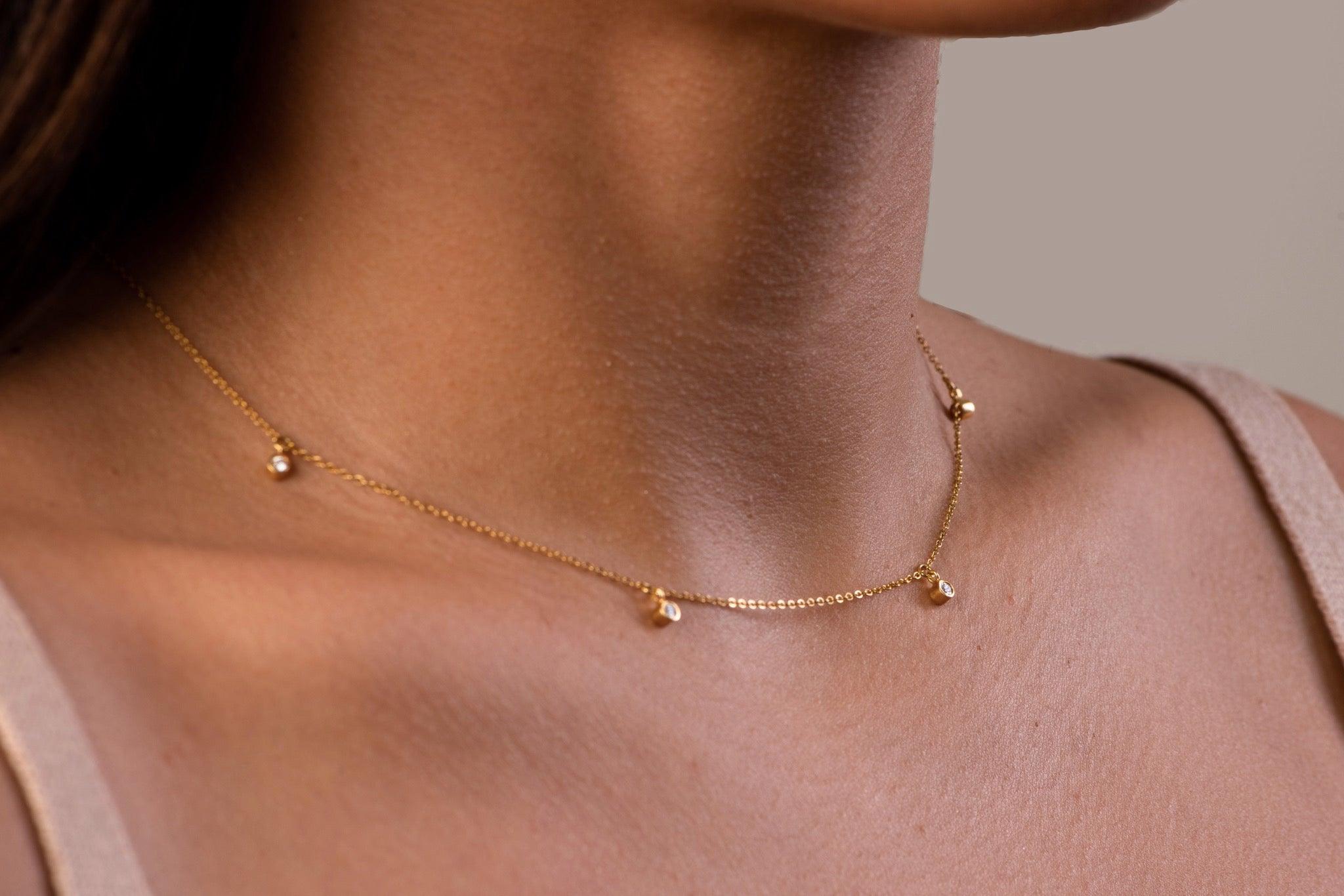 Diamond Drop Necklace - CIEL