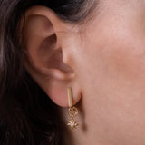 Diamond Stardust Hoop Charm