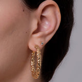 Bold Hammered Hoops