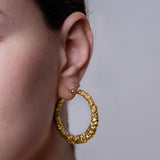 Bold Hammered Hoops