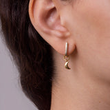 Moon Hoop Charm