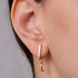 Moon Hoop Charm