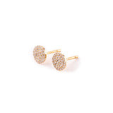 Circle Diamond Pavé stud