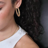 Bold Hammered Hoops