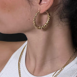 Bold Hammered Hoops