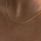 Flat Curb Chain Necklace