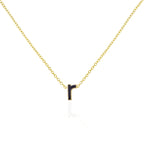 Enamel Letter Necklace