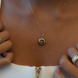 Round Stardust Diamond Locket Pendant