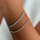 Diamond Half Tennis Bracelet 2.5mm - HRD Antwerp Certified