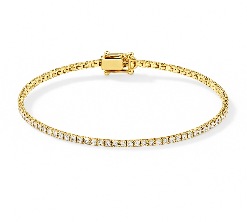 Diamond Tennis Bracelet 1.5mm - HRD Antwerp Certified