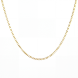 Thin Flat Curb Chain Necklace