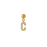 Diamond Letter Slide Charm