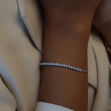 Diamond Half Tennis Bracelet 2.5mm - HRD Antwerp Certified