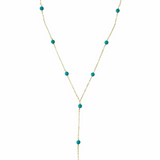 Turquoise Lariat Necklace