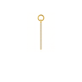 Pavé Diamond Bar Hoop Charm