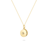 Round Stardust Diamond Locket Pendant