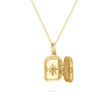 Rectangular Stardust Diamond Locket Pendant