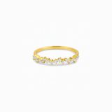 Thin Scattered Diamond Ring