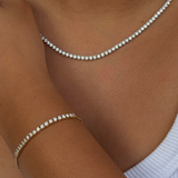 Diamond Half Tennis Bracelet 2.5mm - HRD Antwerp Certified