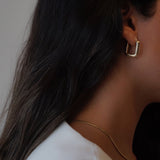 Puffy Rectangular Earrings