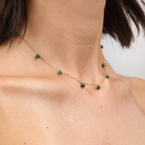 Malachite Drop Necklace