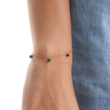 Malachite Drop Bracelet