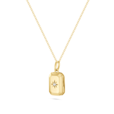 Rectangular Stardust Diamond Locket Pendant