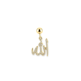 Diamond Allah Slide Charm