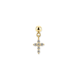 Diamond Cross Slide Charm