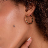 Textured Round Hoops