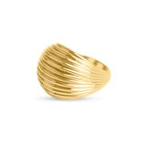 Chunky Ribbed Dôme Ring