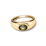 Bold Green Tourmaline Dôme Ring