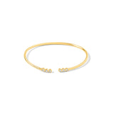 Diamond Bezel Open Bangle