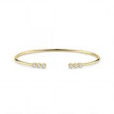 Diamond Bezel Open Bangle