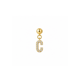 Diamond Letter Slide Charm