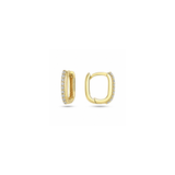Diamond Pavé Huggie U-Hoops